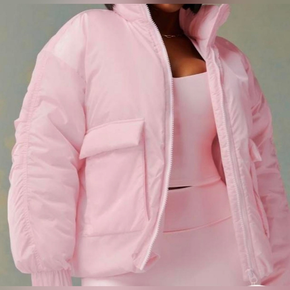 NWT Fabletics Soft Pink Shine All Weather Jacket Coat Size 4XL - Picture 3 of 13